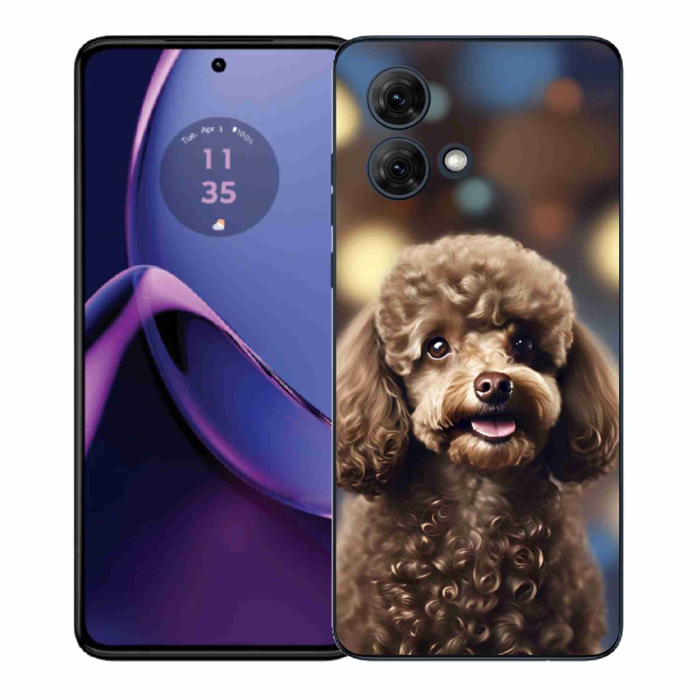 Gelový kryt mmCase na Motorola Moto G84 5G - roztomilý pudl
