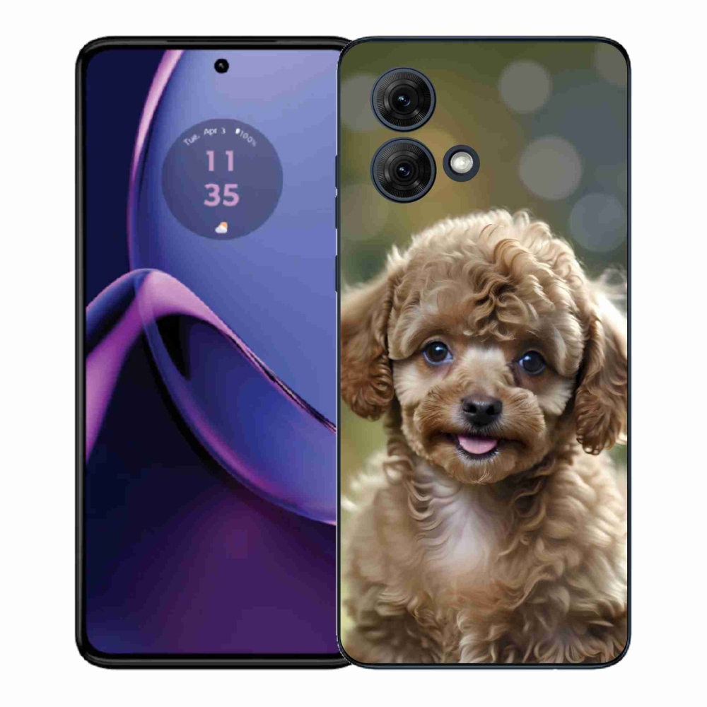 Gelový kryt mmCase na Motorola Moto G84 5G - roztomilý pudl