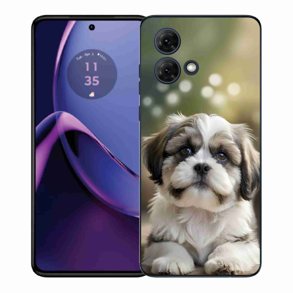Gelový kryt mmCase na Motorola Moto G84 5G - roztomilý shih-tzu