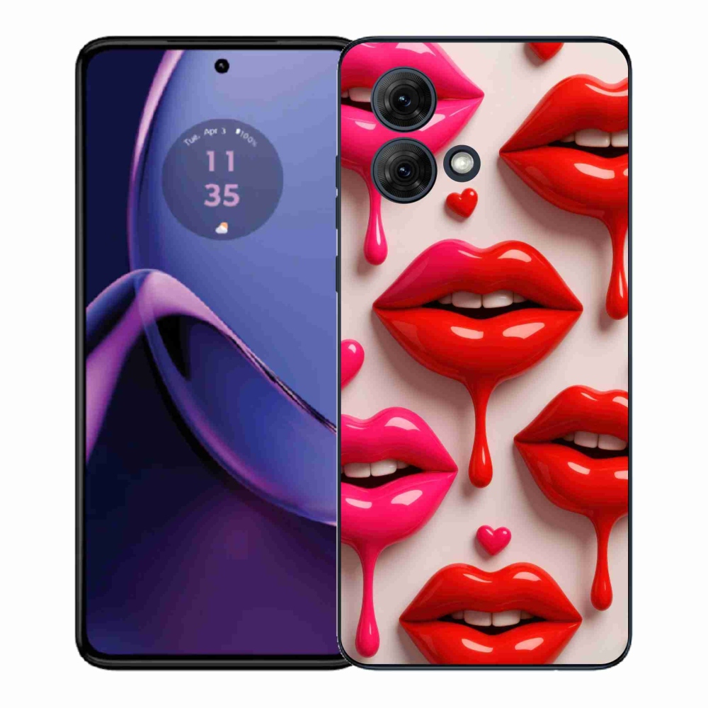 Gelový kryt mmCase na Motorola Moto G84 5G - rty 2