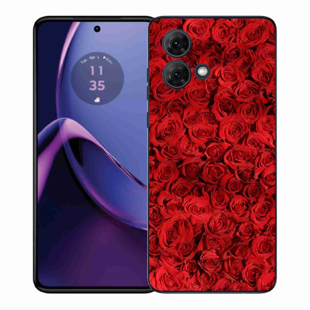 Gelový kryt mmCase na Motorola Moto G84 5G - růže