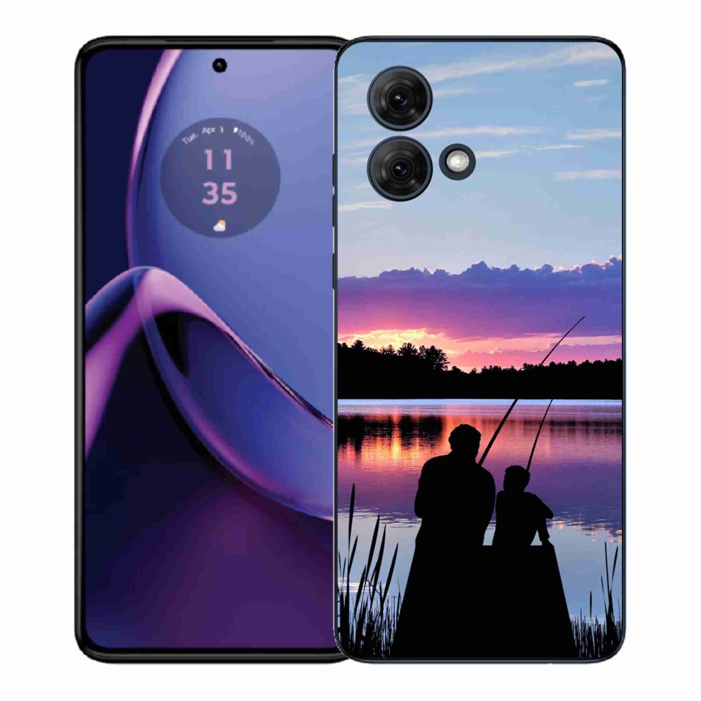 Gelový kryt mmCase na Motorola Moto G84 5G - rybaření 2