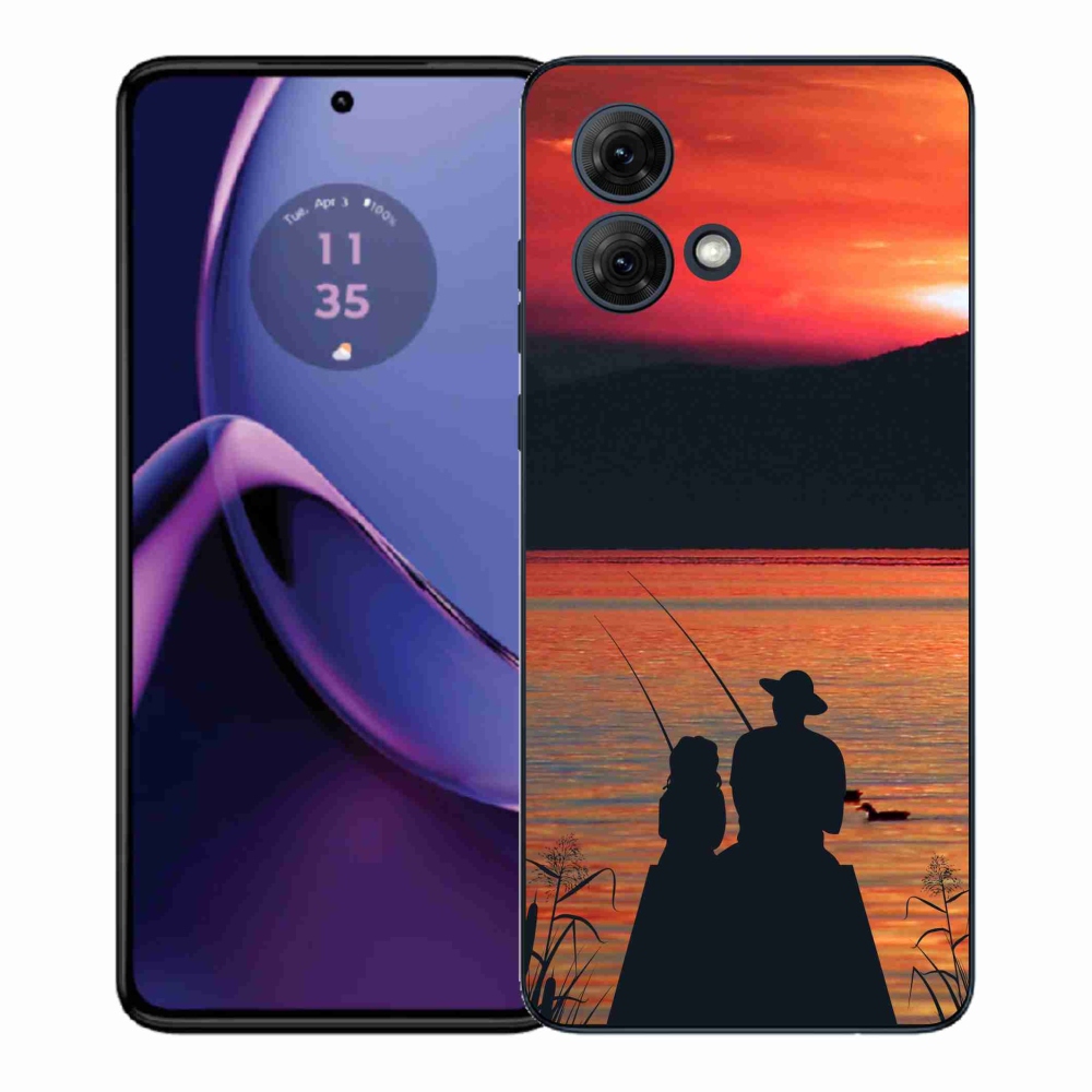 Gelový kryt mmCase na Motorola Moto G84 5G - rybaření 3