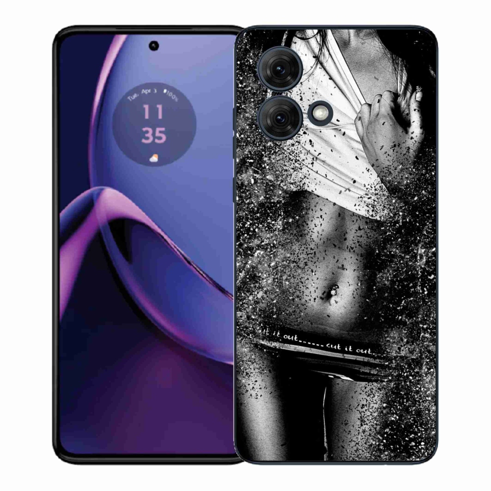 Gelový kryt mmCase na Motorola Moto G84 5G - sexy žena 1