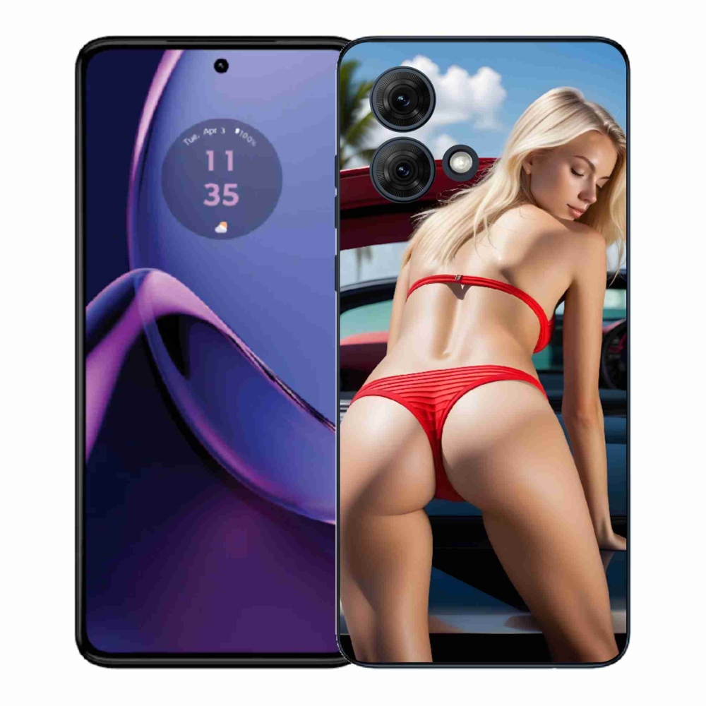 Gelový kryt mmCase na Motorola Moto G84 5G - sexy žena 2