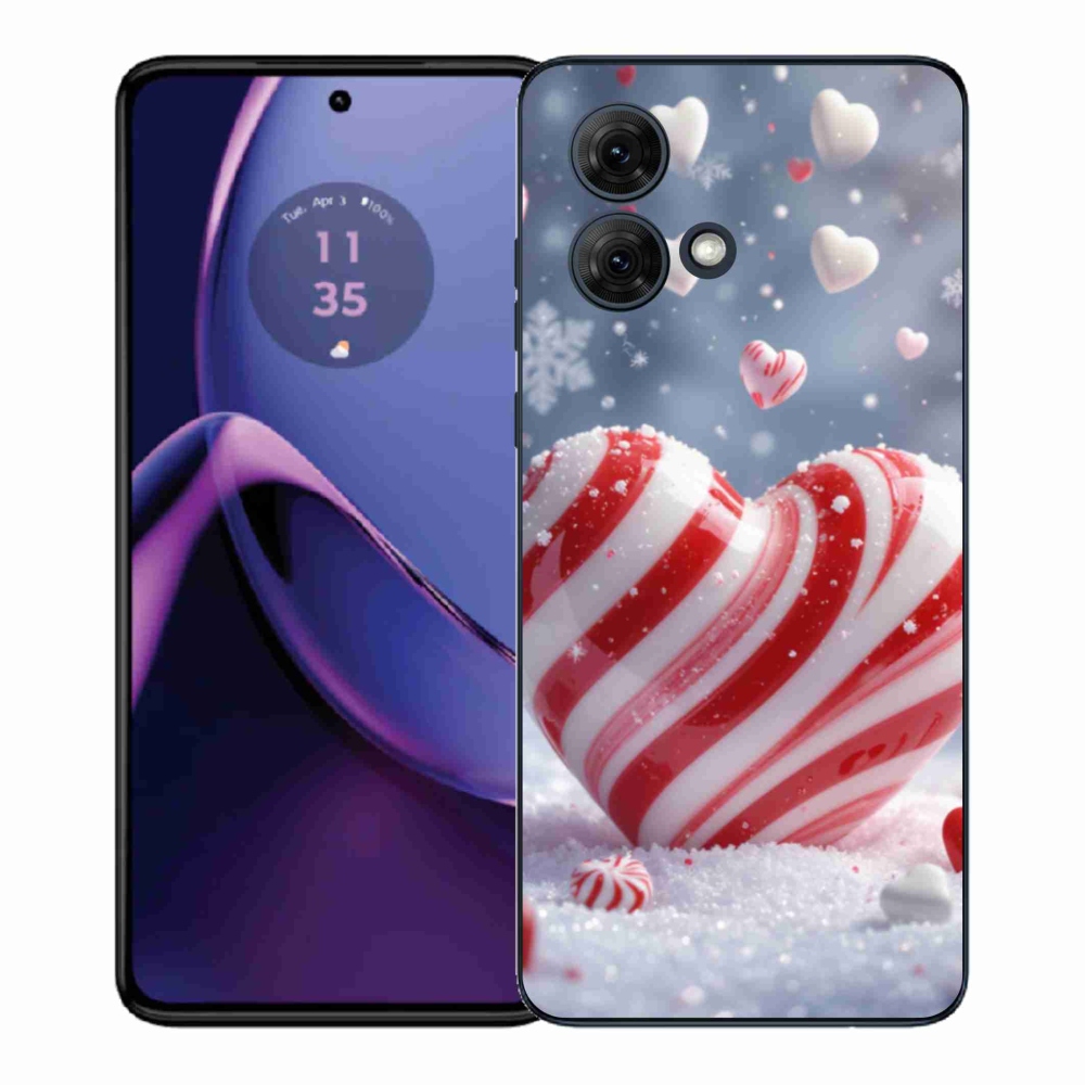 Gelový kryt mmCase na Motorola Moto G84 5G - sladké srdce