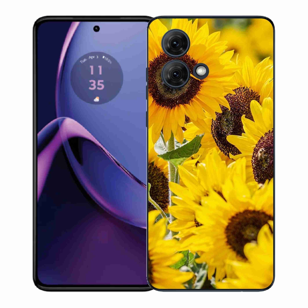 Gelový kryt mmCase na Motorola Moto G84 5G - slunečnice