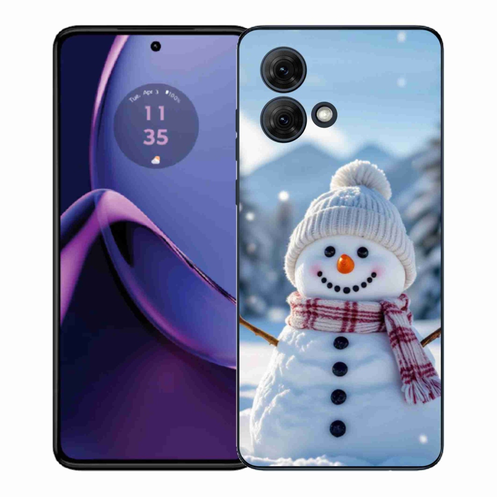 Gelový kryt mmCase na Motorola Moto G84 5G - sněhulák 3