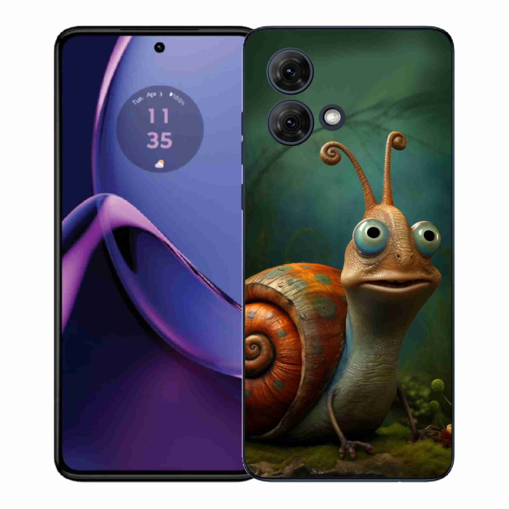 Gelový kryt mmCase na Motorola Moto G84 5G - šnek