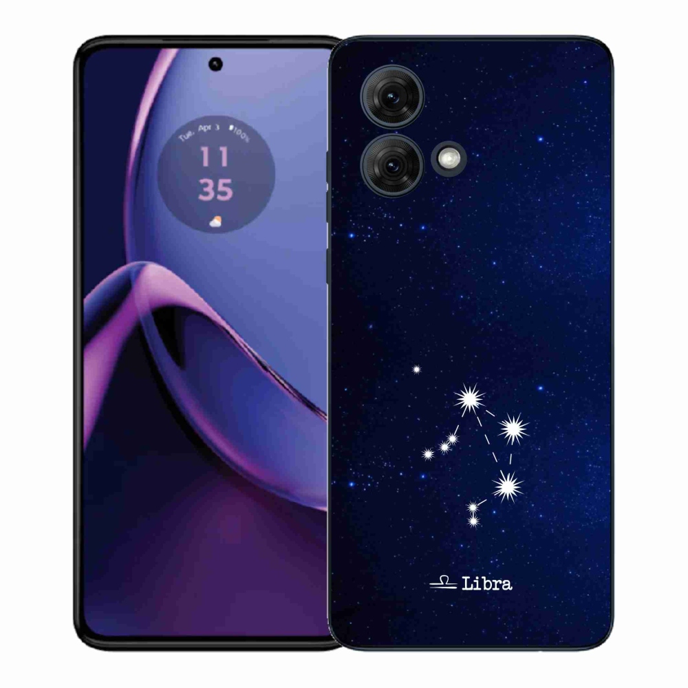 Gelový kryt mmCase na Motorola Moto G84 5G - souhvězdí Váhy