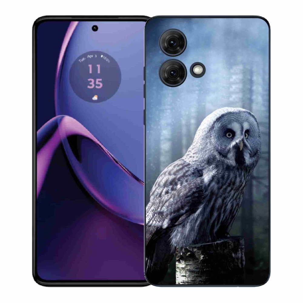 Gelový kryt mmCase na Motorola Moto G84 5G - sova