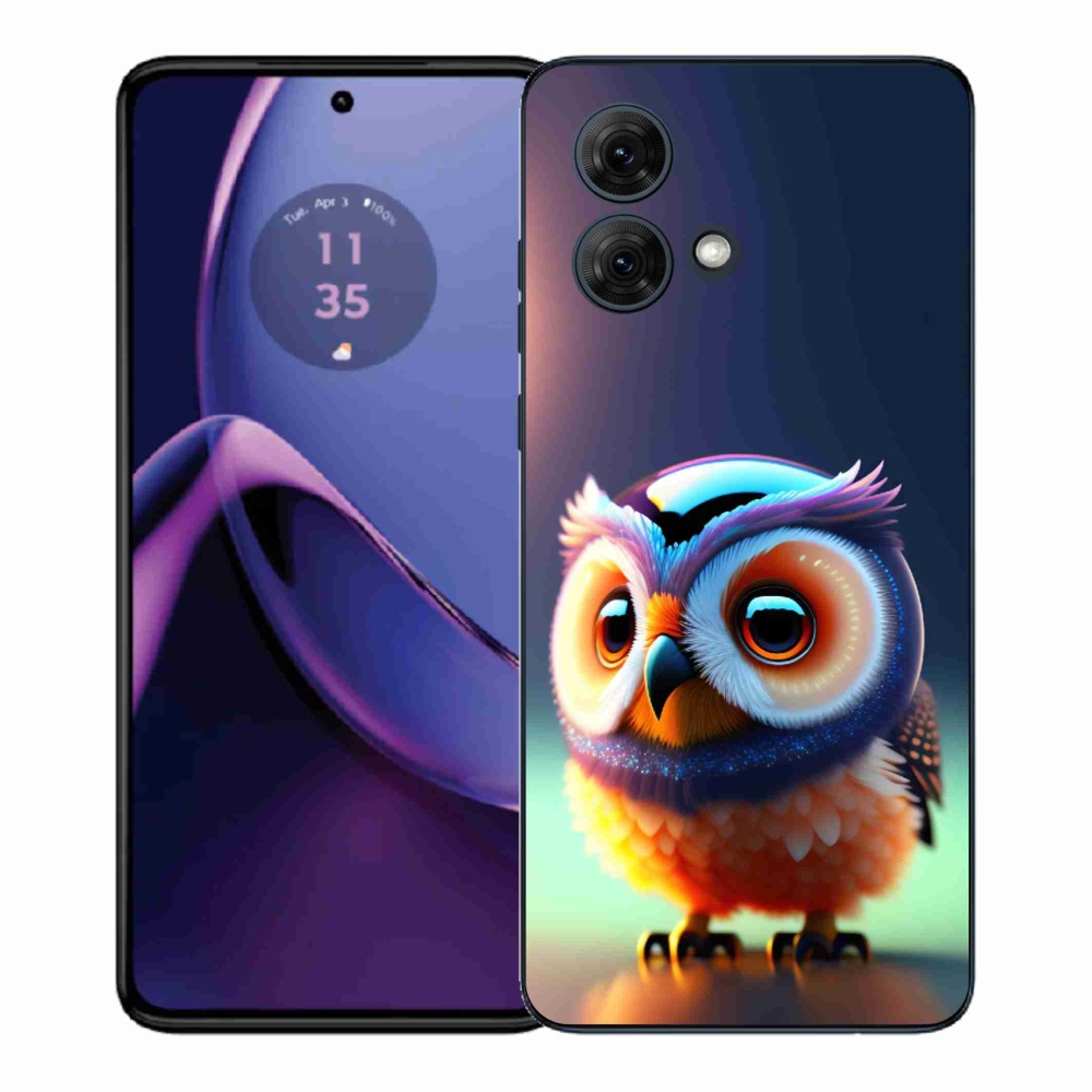 Gelový kryt mmCase na Motorola Moto G84 5G - sovička