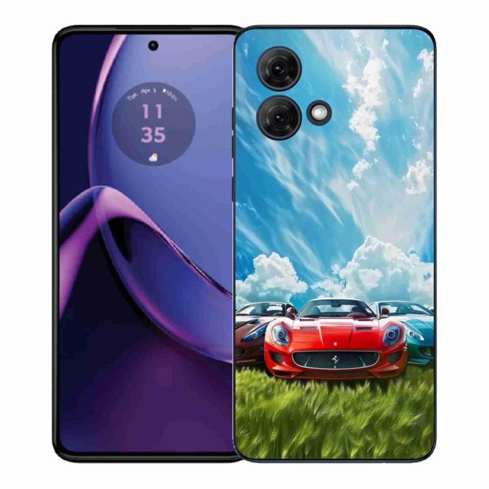 Gelový kryt mmCase na Motorola Moto G84 5G - sportovní vozy