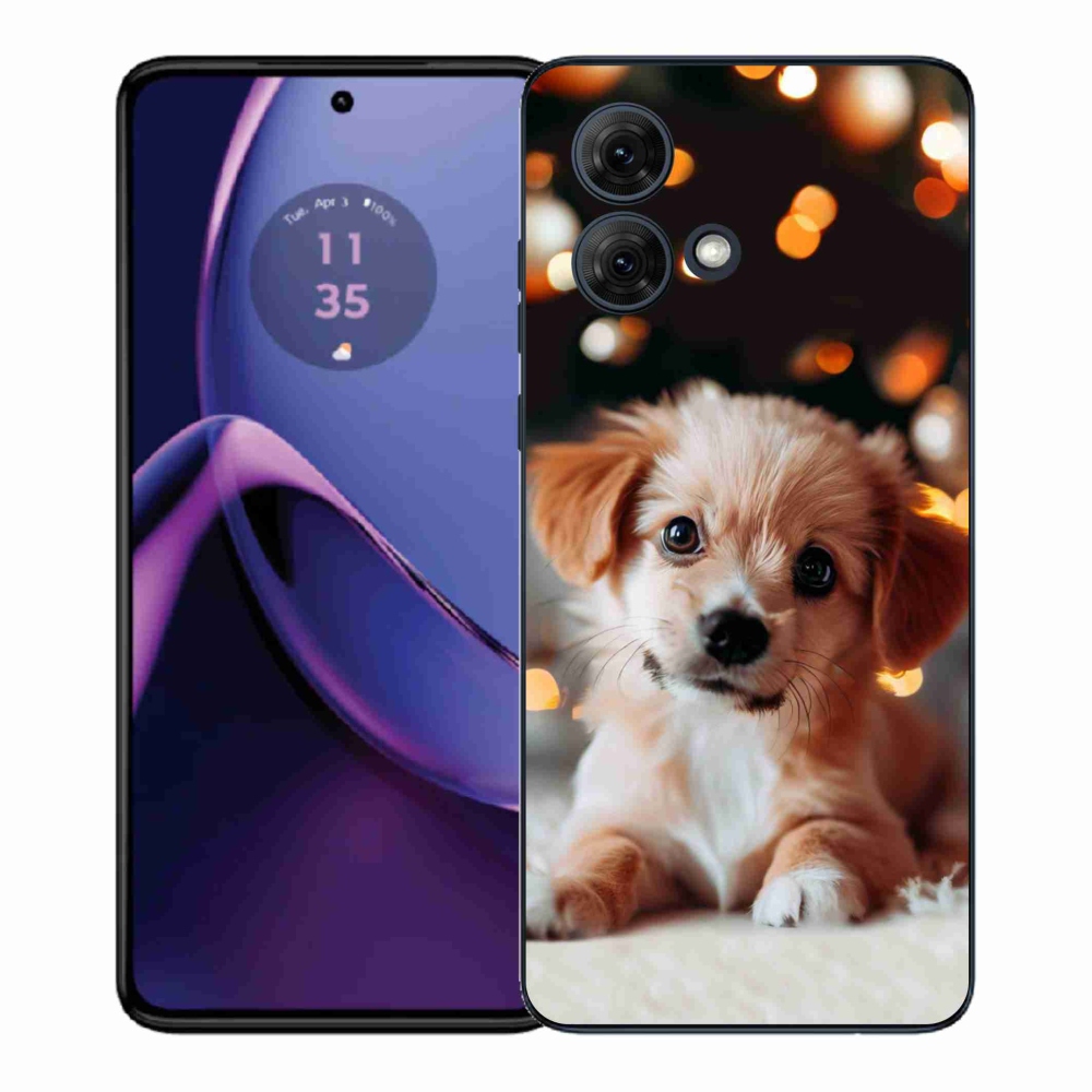 Gelový kryt mmCase na Motorola Moto G84 5G - štěňátko