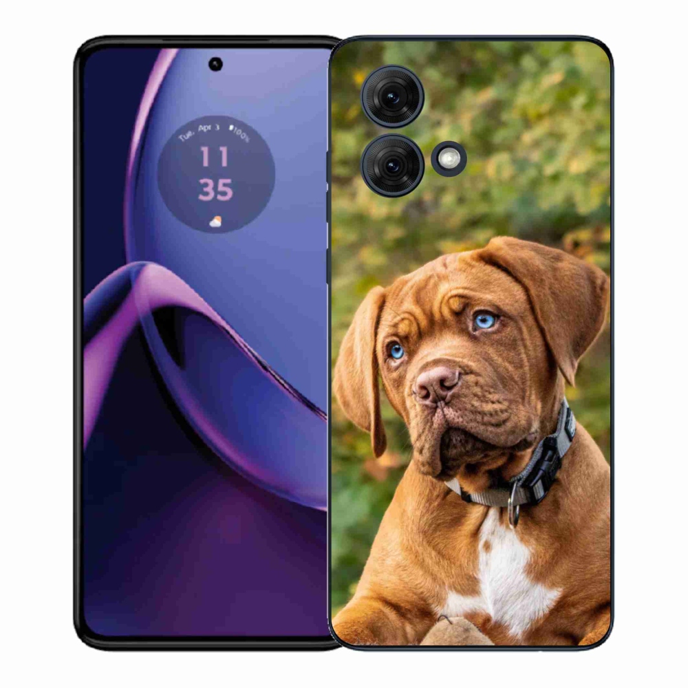 Gelový kryt mmCase na Motorola Moto G84 5G - štěně 