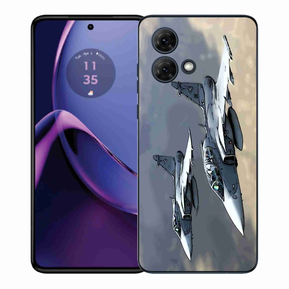 Gelový kryt mmCase na Motorola Moto G84 5G - stíhačky