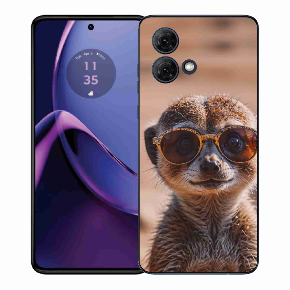 Gelový kryt mmCase na Motorola Moto G84 5G - stylová surikata