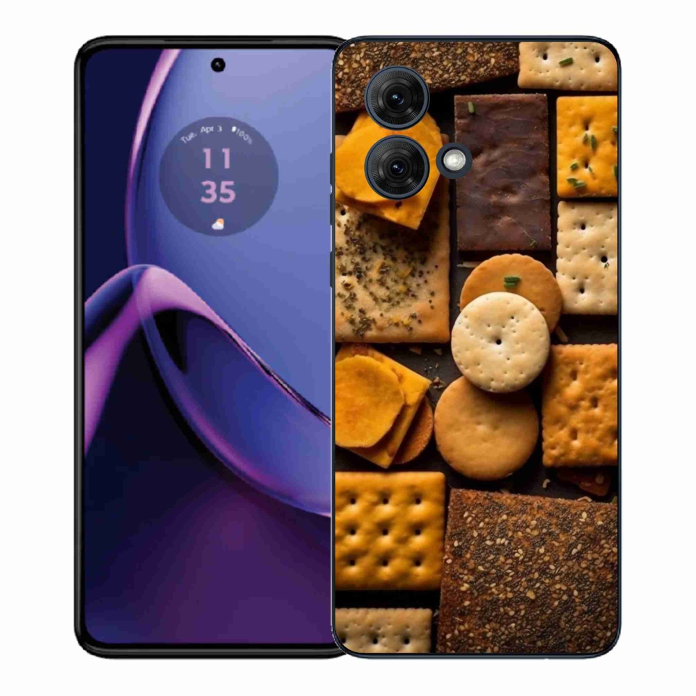 Gelový kryt mmCase na Motorola Moto G84 5G - sušenky