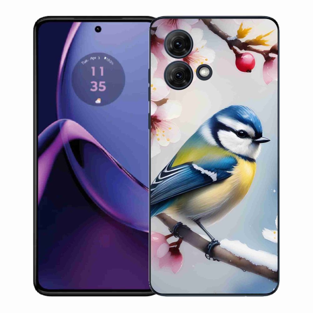 Gelový kryt mmCase na Motorola Moto G84 5G - sýkorka