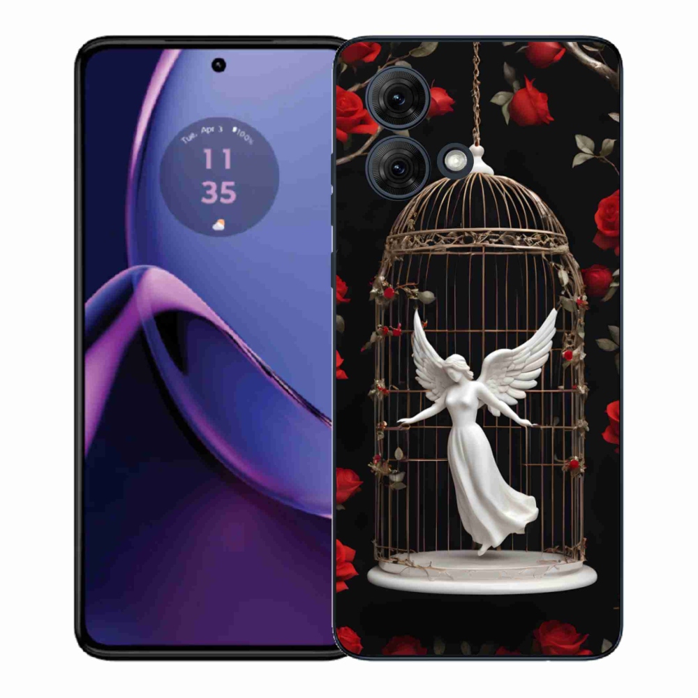 Gelový kryt mmCase na Motorola Moto G84 5G - uvězněný anděl