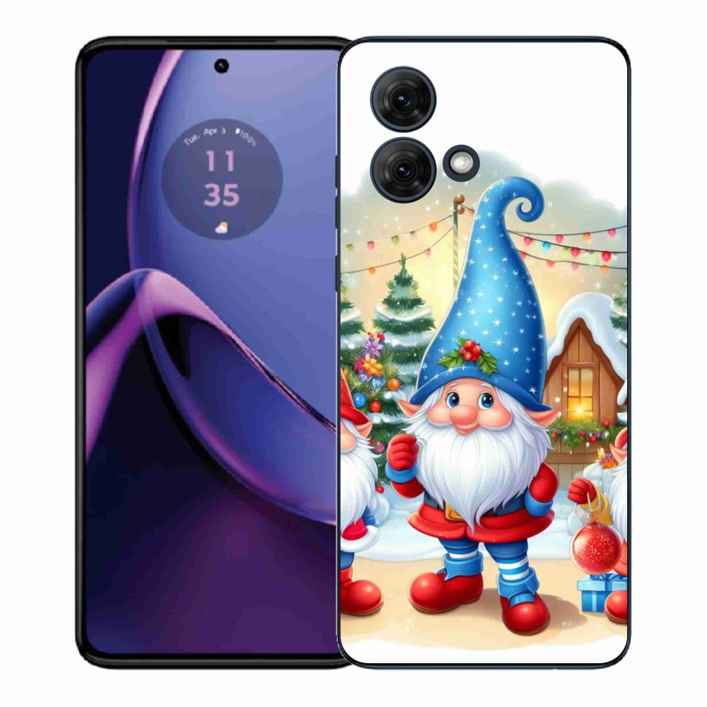 Gelový kryt mmCase na Motorola Moto G84 5G - vánoční skřítci
