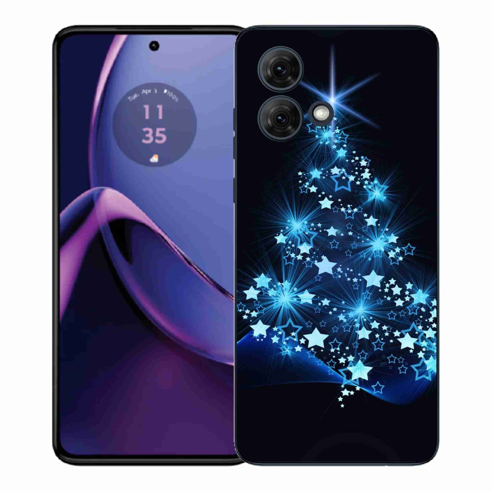 Gelový kryt mmCase na Motorola Moto G84 5G - vánoční stromek