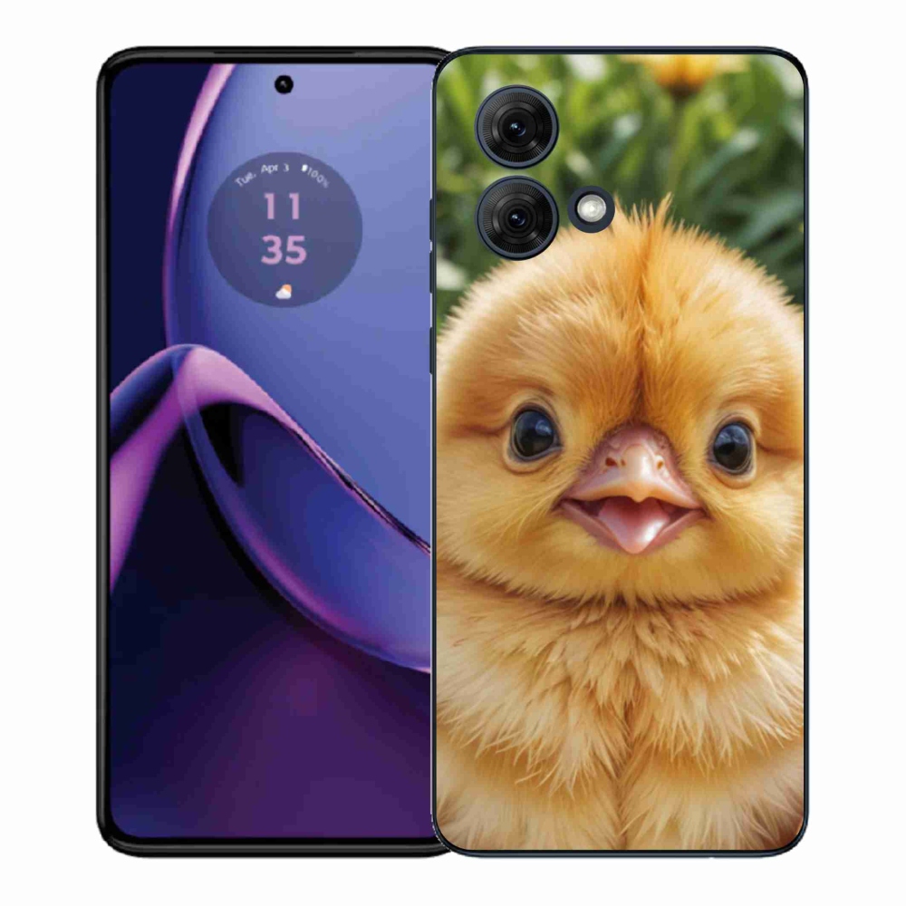 Gelový kryt mmCase na Motorola Moto G84 5G - veselé kuřátko