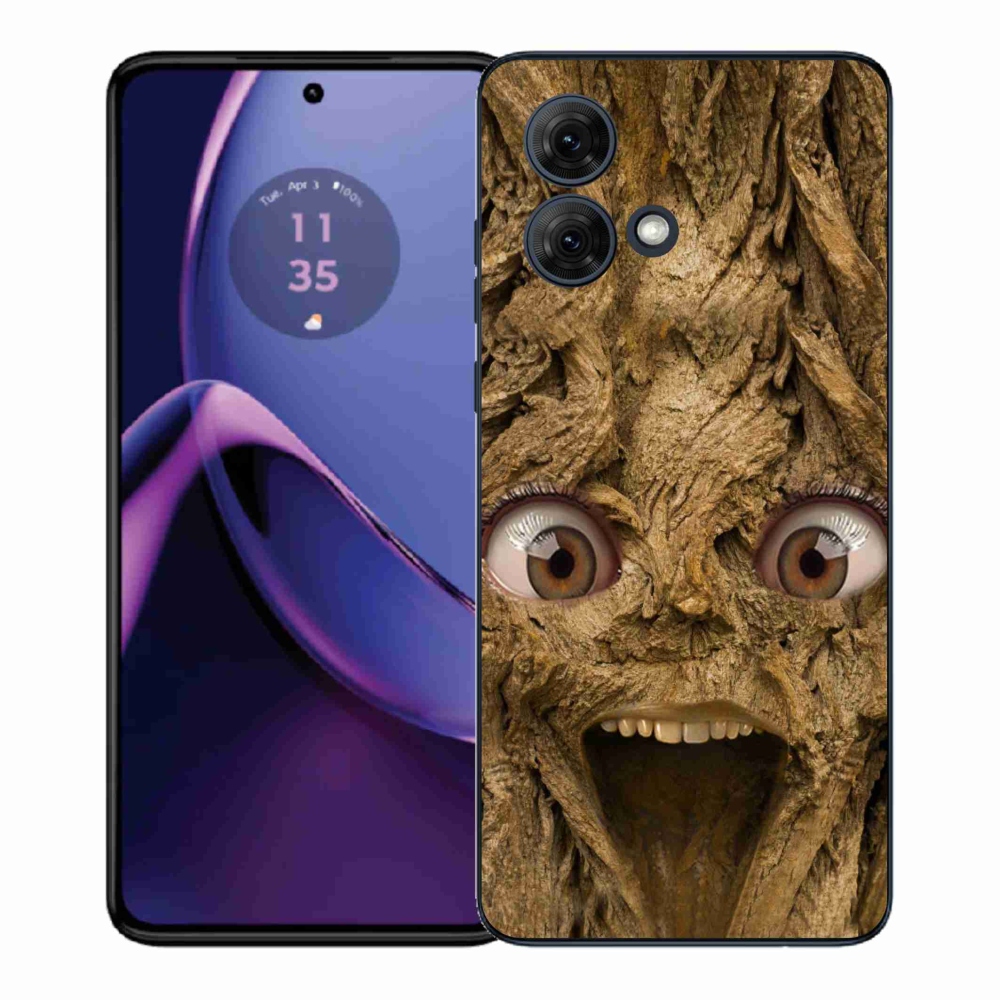 Gelový kryt mmCase na Motorola Moto G84 5G - veselý strom s očima