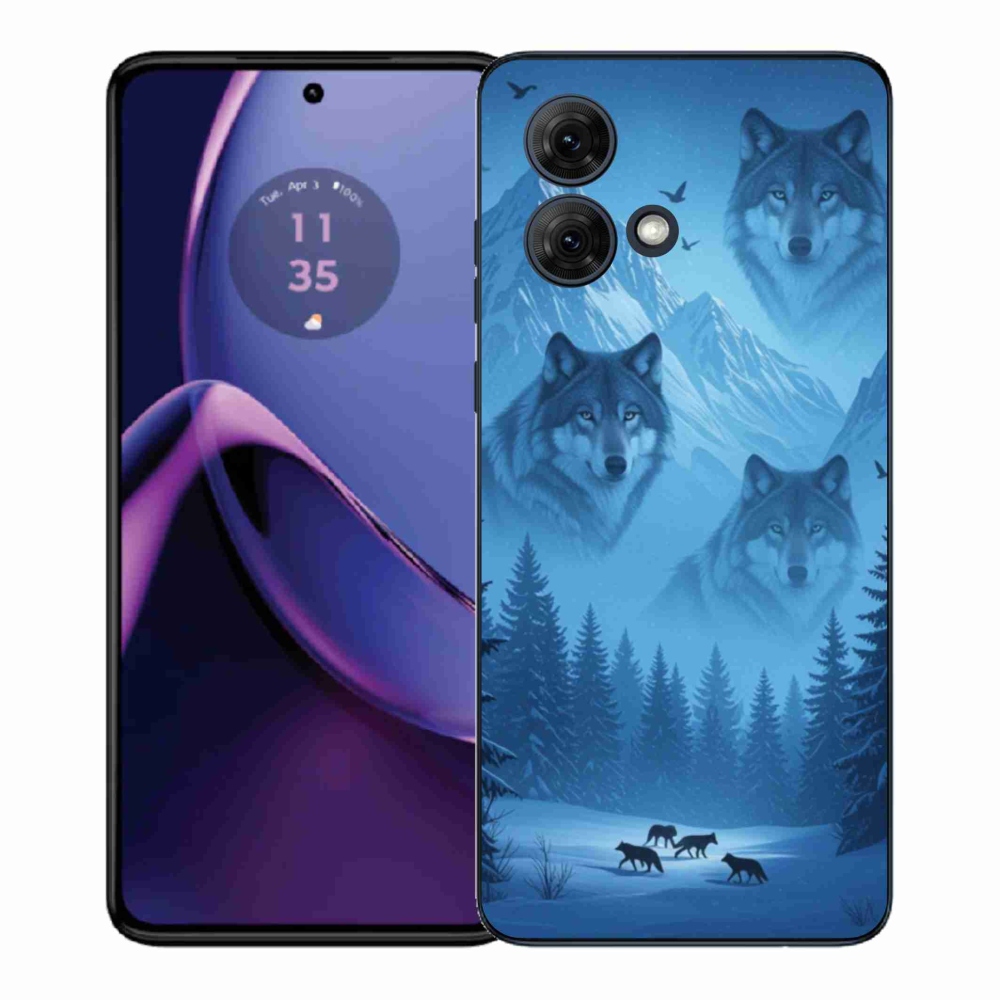 Gelový kryt mmCase na Motorola Moto G84 5G - vlčí smečka