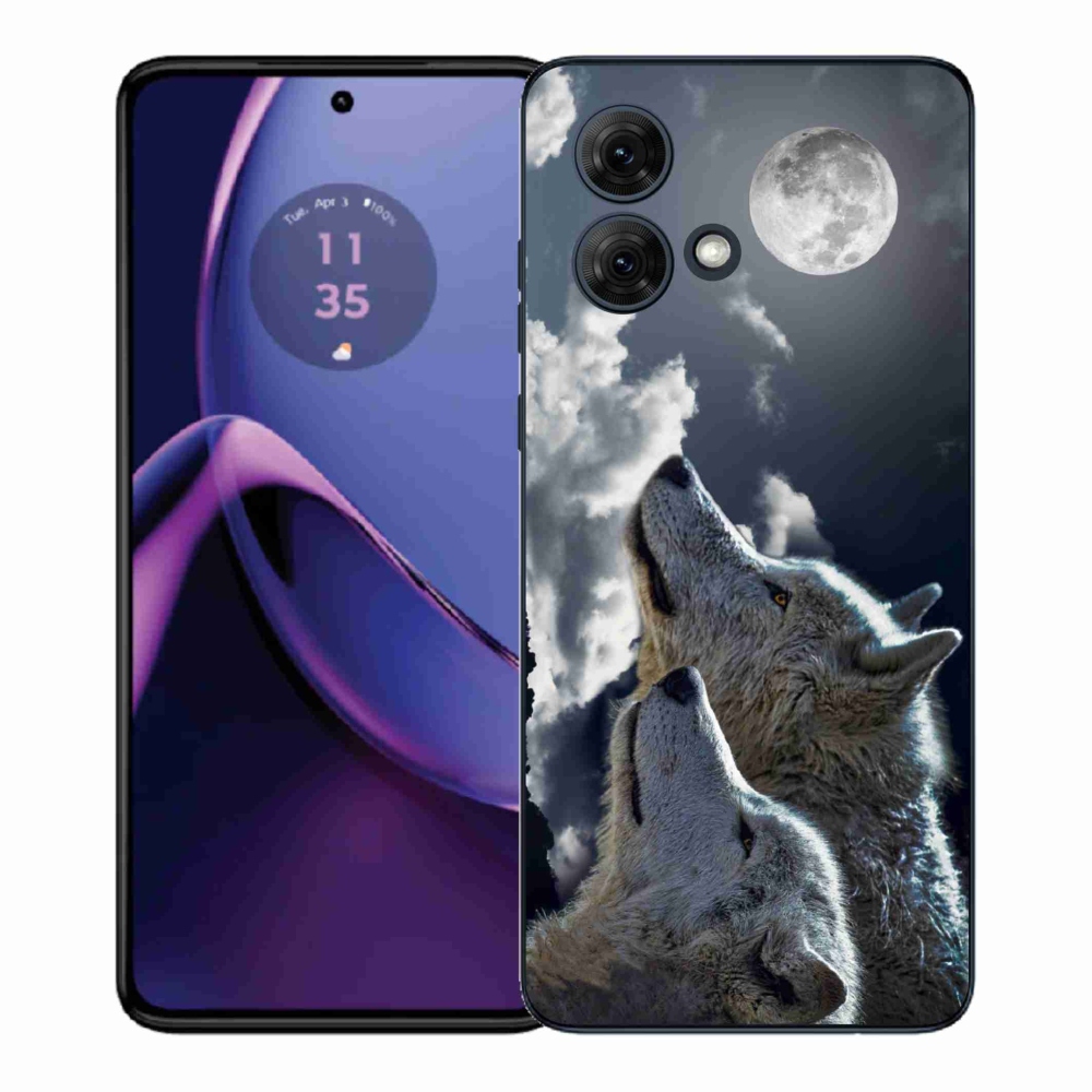 Gelový kryt mmCase na Motorola Moto G84 5G - vlci