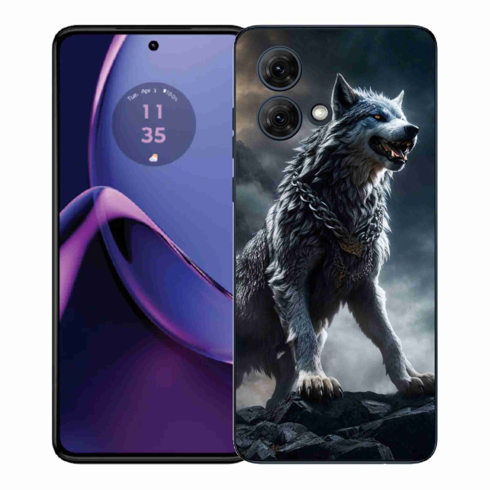 Gelový kryt mmCase na Motorola Moto G84 5G - vlk 1