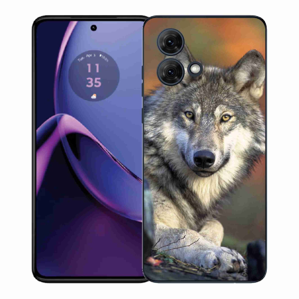 Gelový kryt mmCase na Motorola Moto G84 5G - vlk