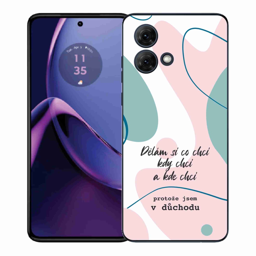 Gelový kryt mmCase na Motorola Moto G84 5G - vtipný text 10 bílé pozadí