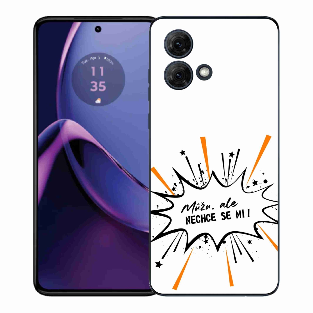 Gelový kryt mmCase na Motorola Moto G84 5G - vtipný text 11 bílé pozadí