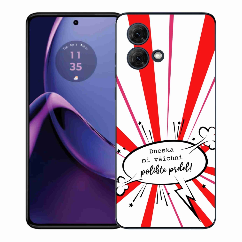 Gelový kryt mmCase na Motorola Moto G84 5G - vtipný text 15 bílé pozadí