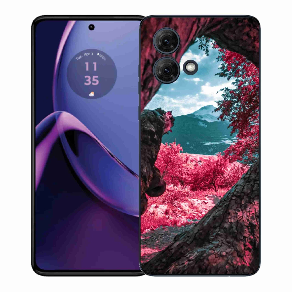 Gelový kryt mmCase na Motorola Moto G84 5G - výhled na hory
