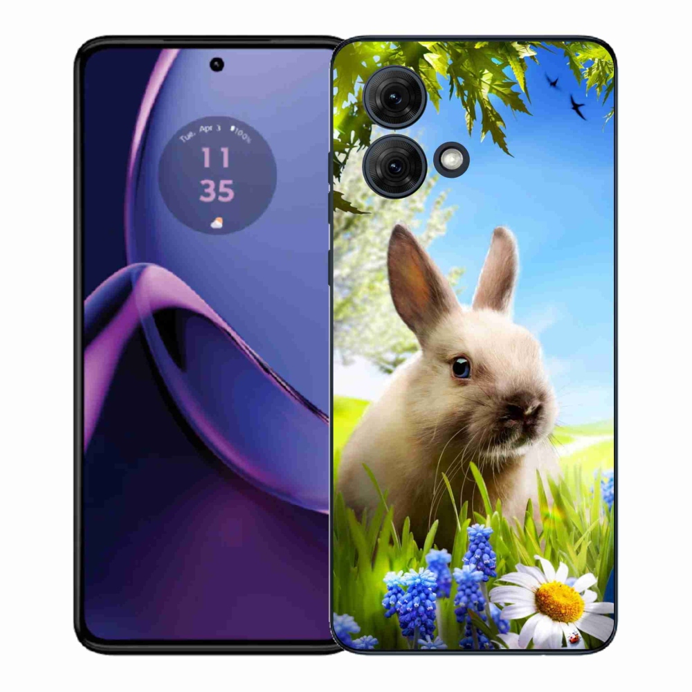 Gelový kryt mmCase na Motorola Moto G84 5G - zajíček