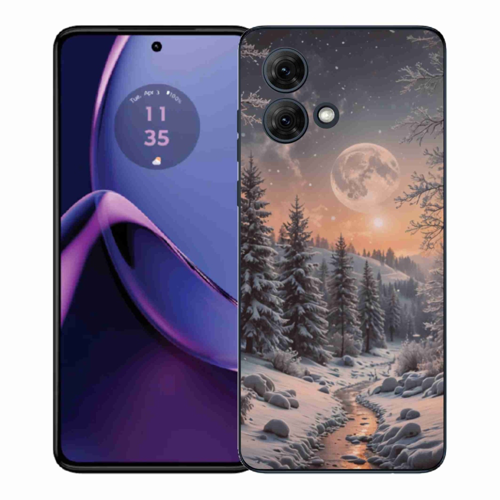Gelový kryt mmCase na Motorola Moto G84 5G - zimní krajina 2