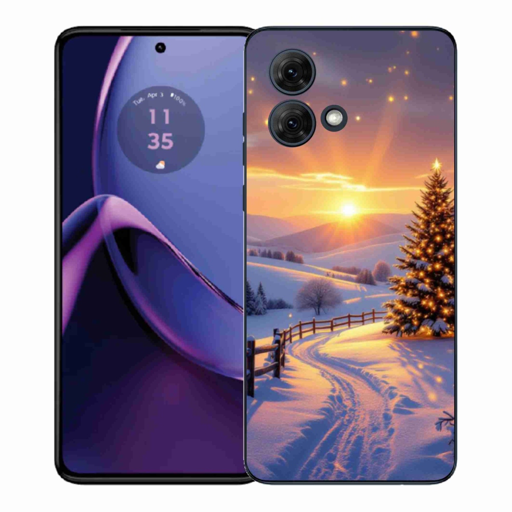 Gelový kryt mmCase na Motorola Moto G84 5G - zimní krajina