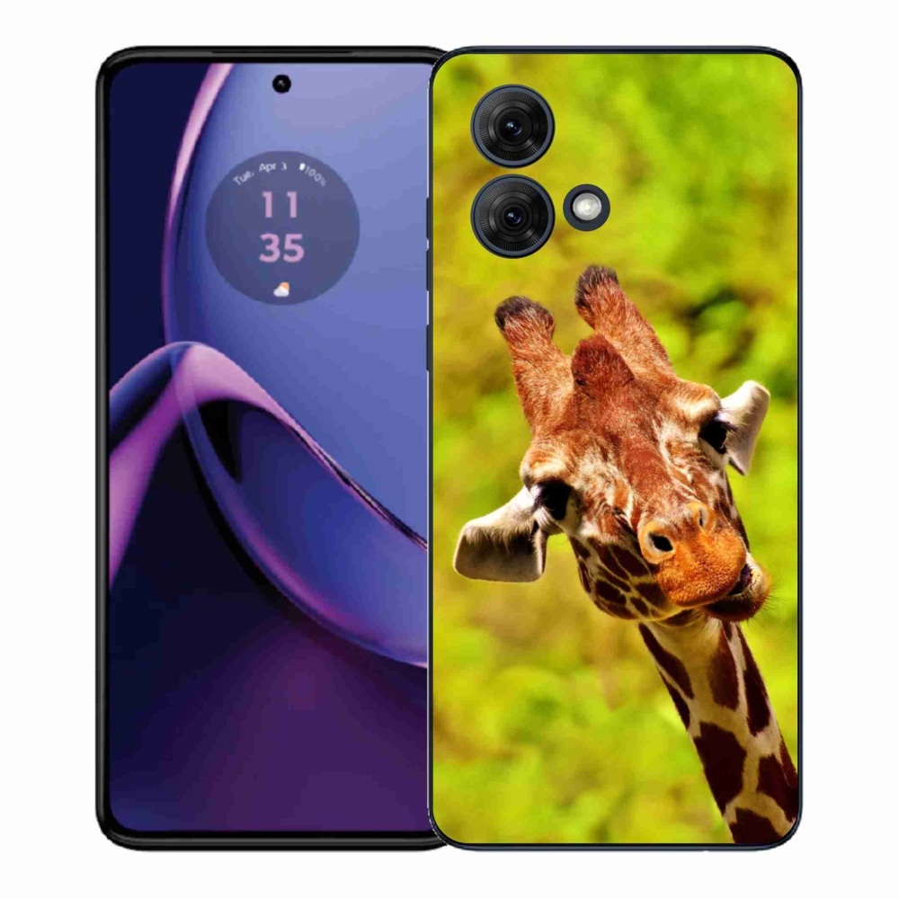 Gelový kryt mmCase na Motorola Moto G84 5G - žirafa