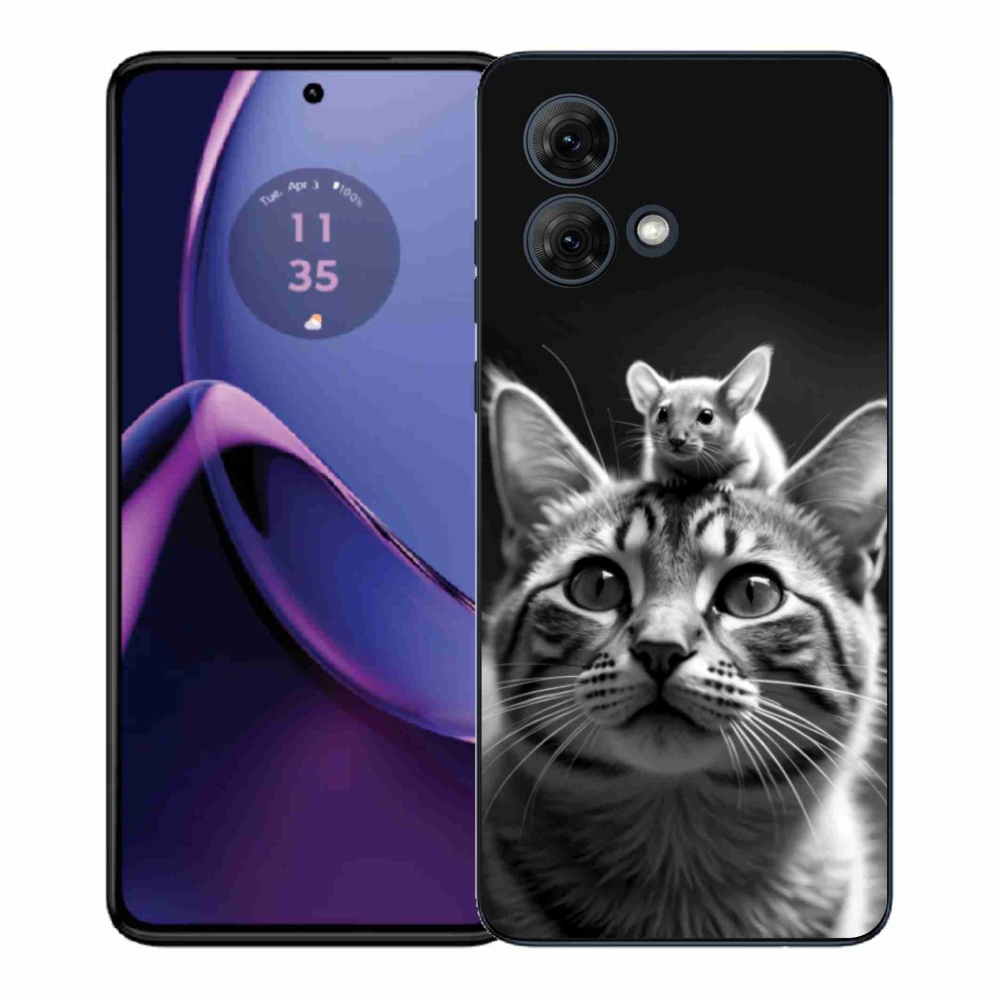 Gelový kryt mmCase na Motorola Moto G84 5G - zvířecí přátelství 2