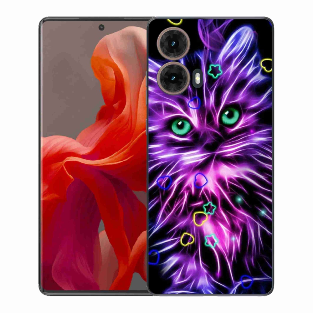 Gelový kryt mmCase na Motorola Moto G85 5G - abstraktní kočka