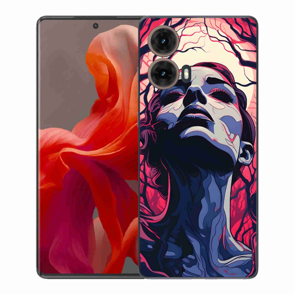 Gelový kryt mmCase na Motorola Moto G85 5G - abstraktní obličej