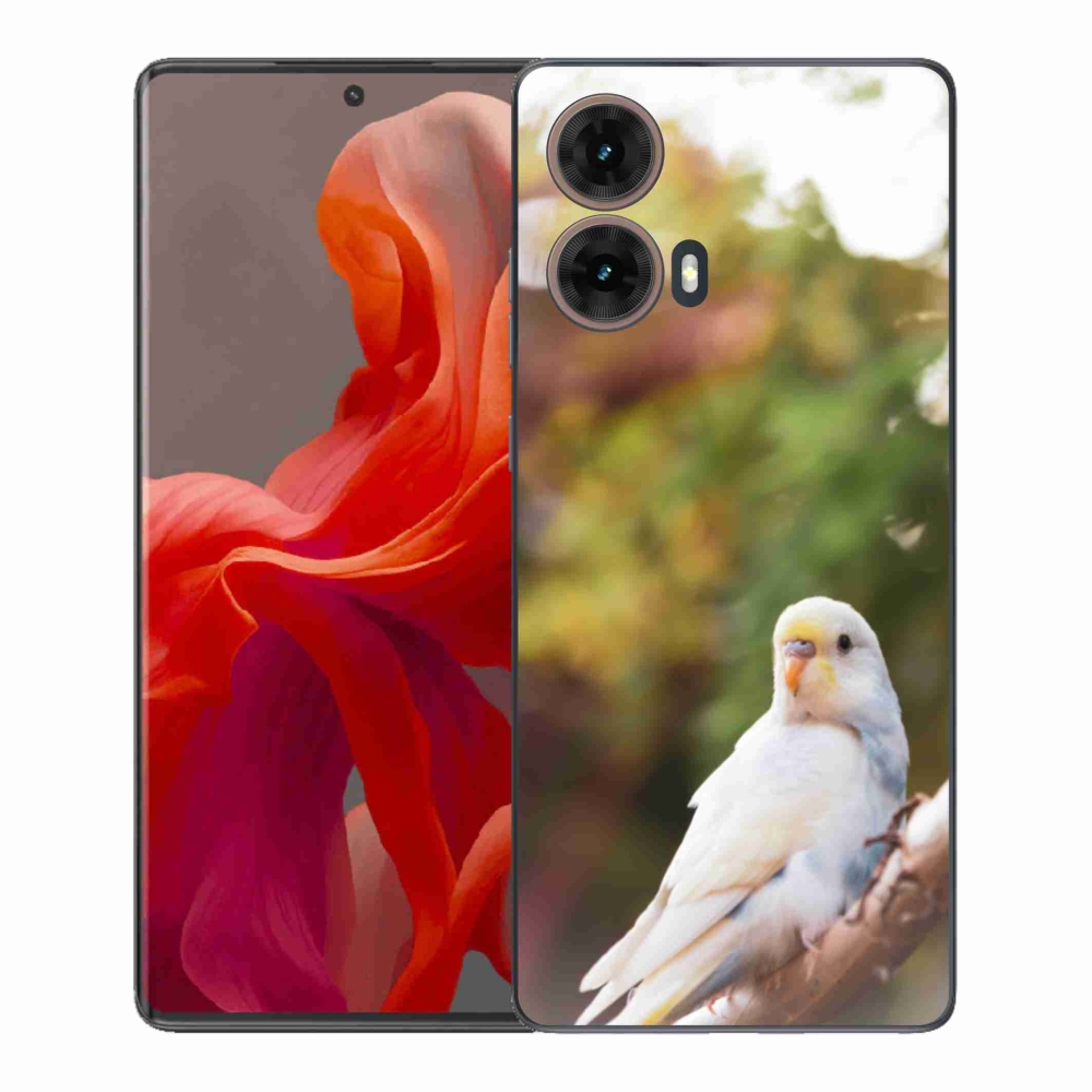 Gelový kryt mmCase na Motorola Moto G85 5G - andulka bílá