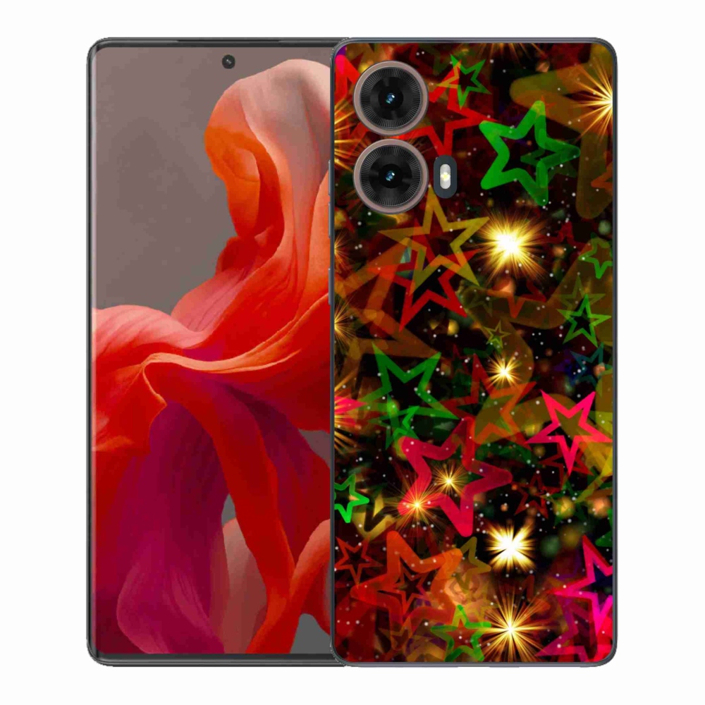 Gelový kryt mmCase na Motorola Moto G85 5G - barevné hvězdičky