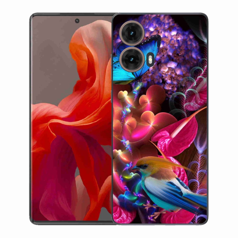 Gelový kryt mmCase na Motorola Moto G85 5G - barevné květiny