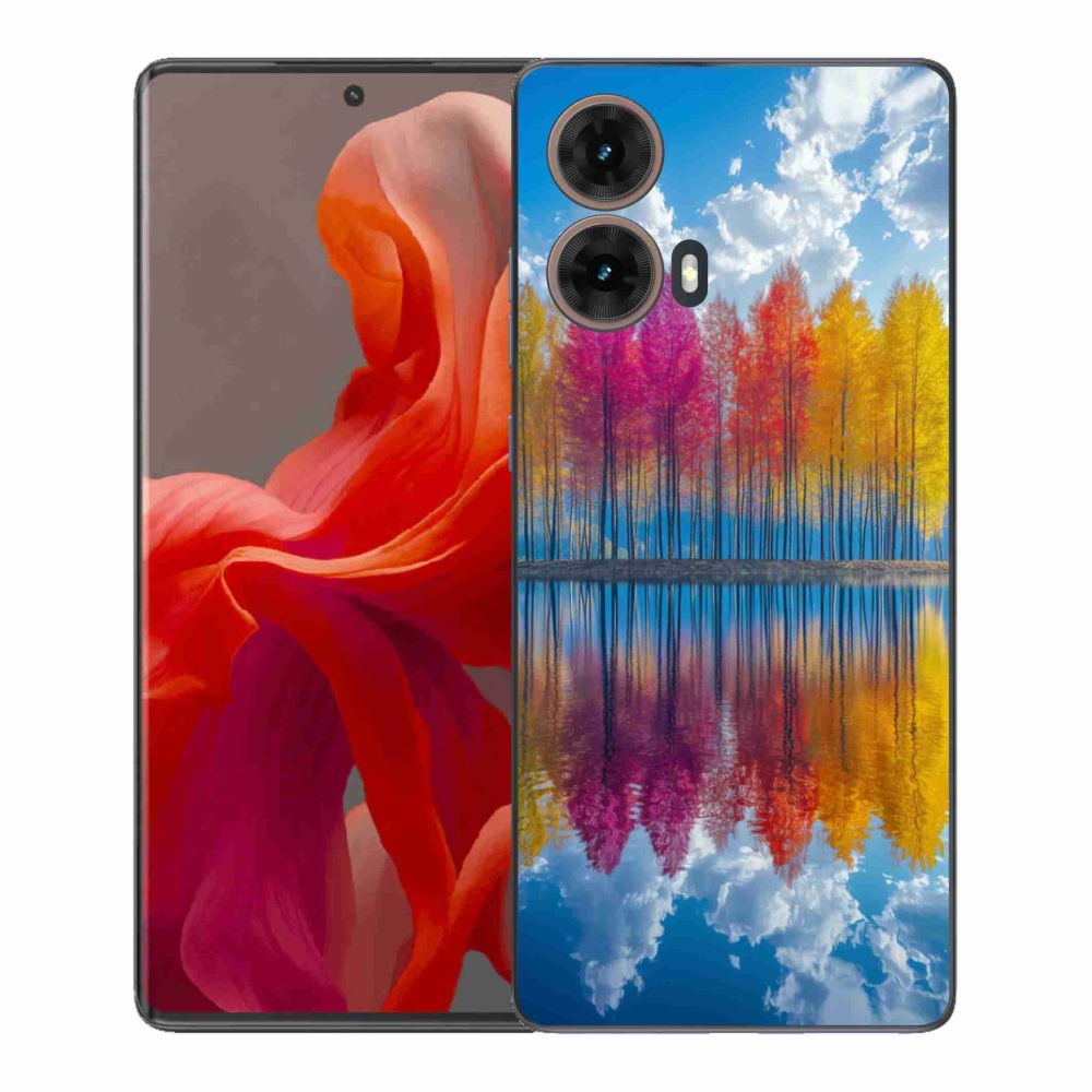 Gelový kryt mmCase na Motorola Moto G85 5G - barevné stromy