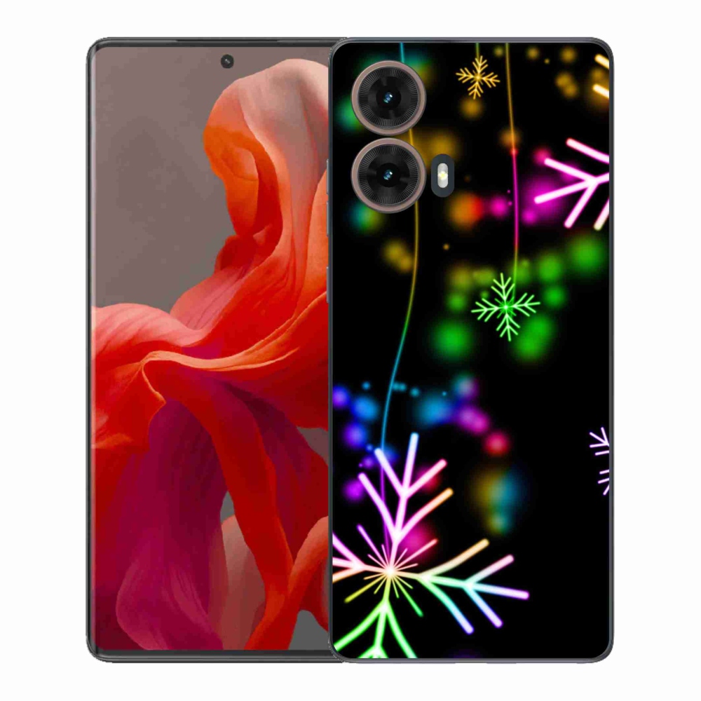 Gelový kryt mmCase na Motorola Moto G85 5G - barevné vločky