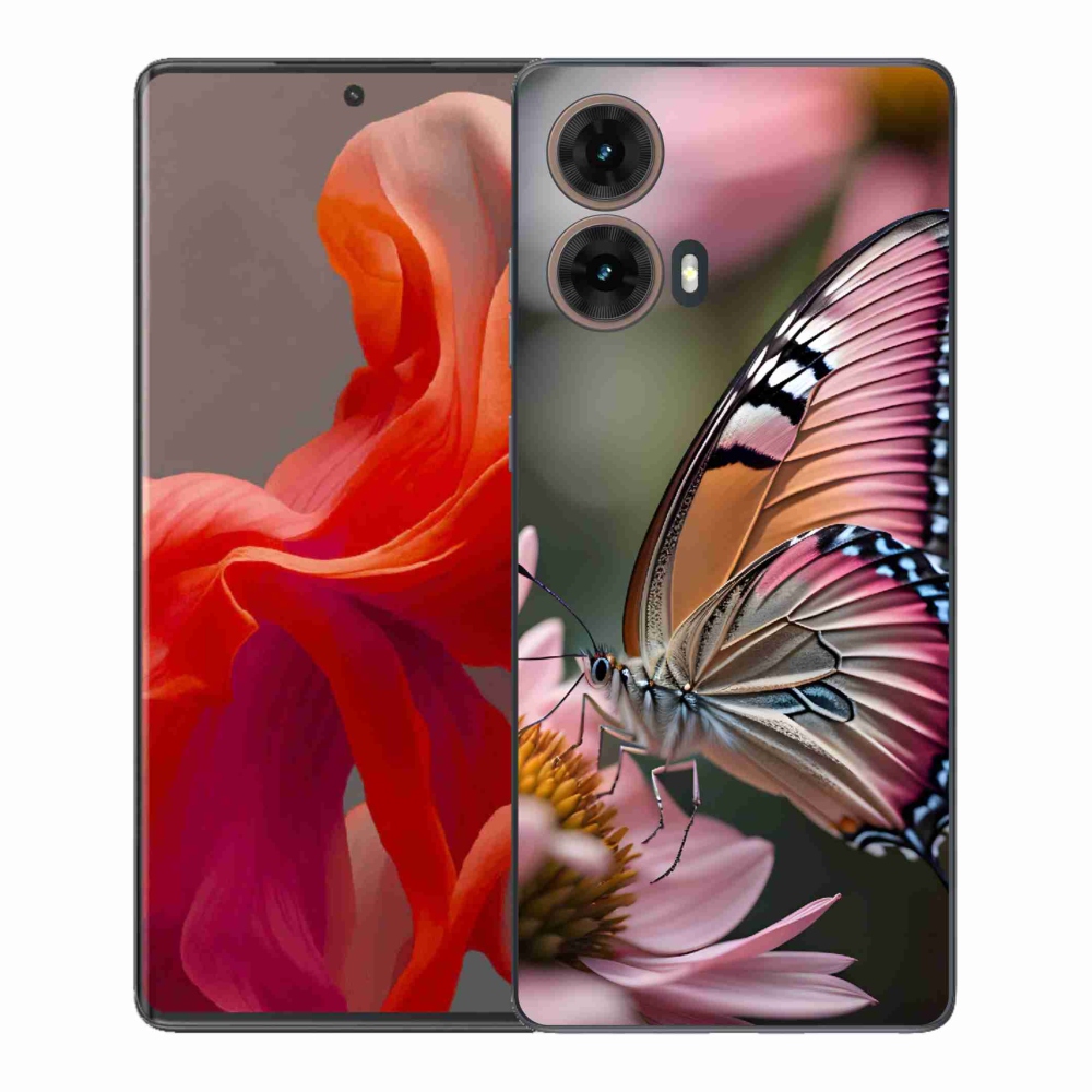 Gelový kryt mmCase na Motorola Moto G85 5G - barevný motýl