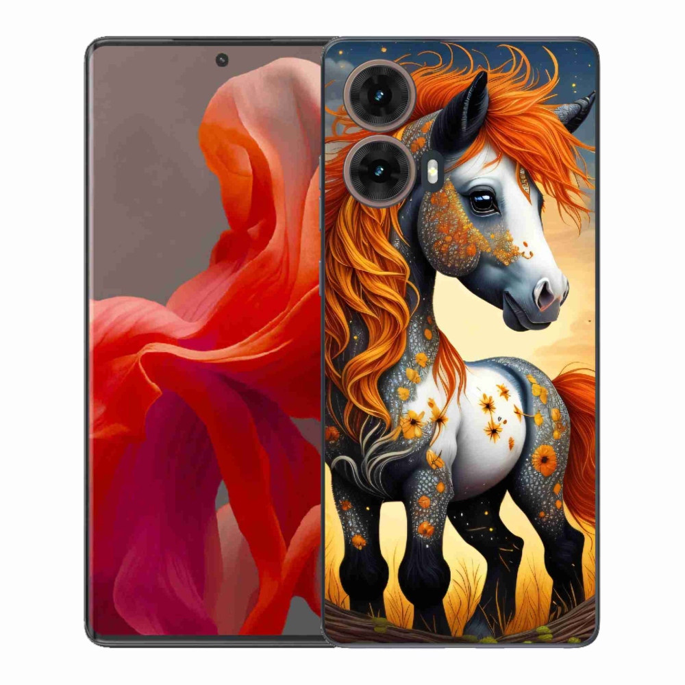 Gelový kryt mmCase na Motorola Moto G85 5G - barevný poník